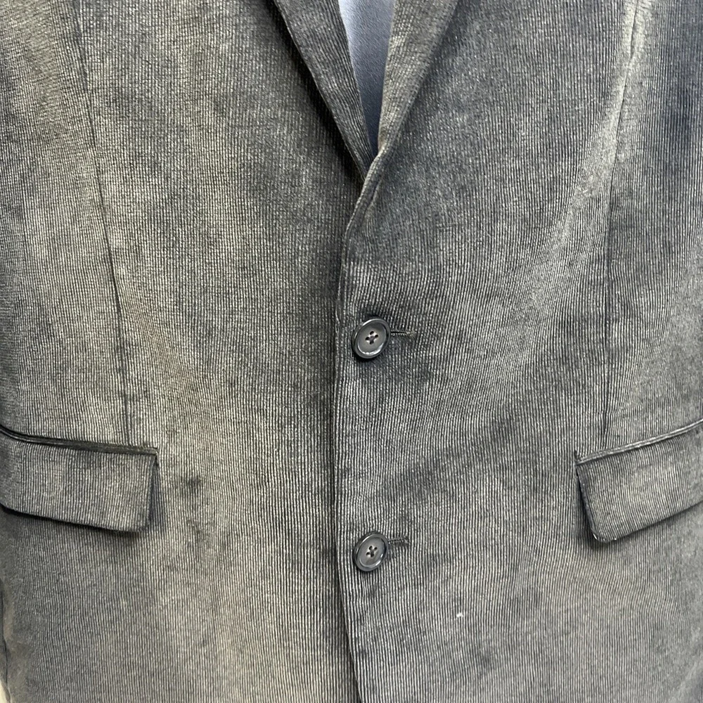 Chaps Men's Corduroy‎ Blazer Jacket Size 44L Brown Two Button Sport Coat Cotton
